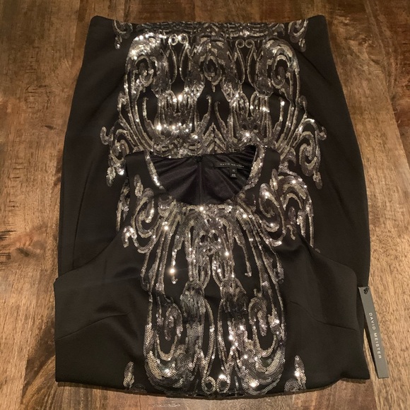 David Meister Sequined Cocktail Dress - Picture 5 of 7
